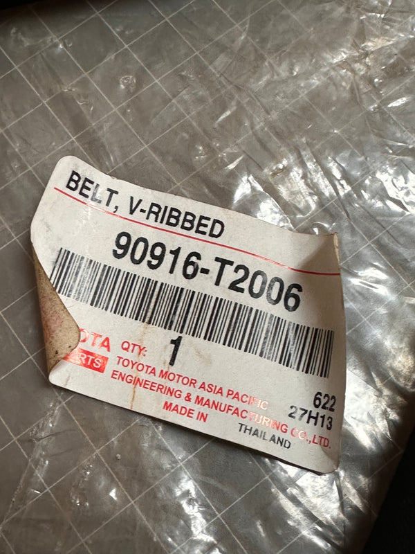 Toyota 90916-T2006 Genuine Ribbed Alternator Belt