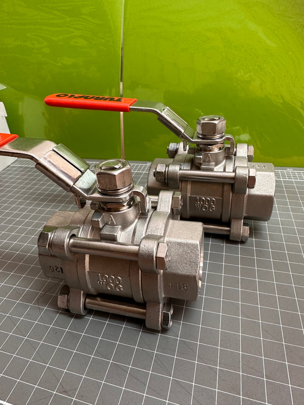 TURNFLO 3-PC 1000 WOG Ball Valve 1"