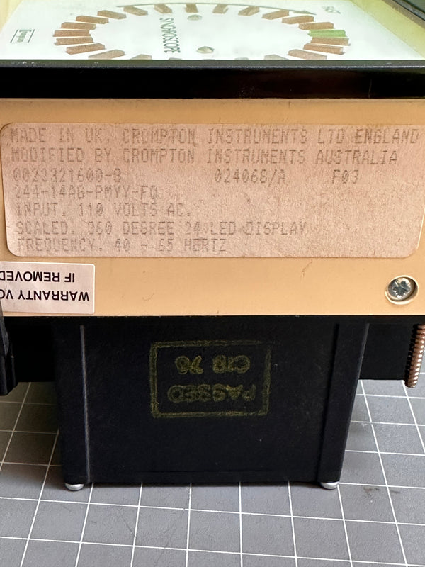CROMPTON INSTRUMENTS Synchroscope 244-14A6-PMYY-FQ