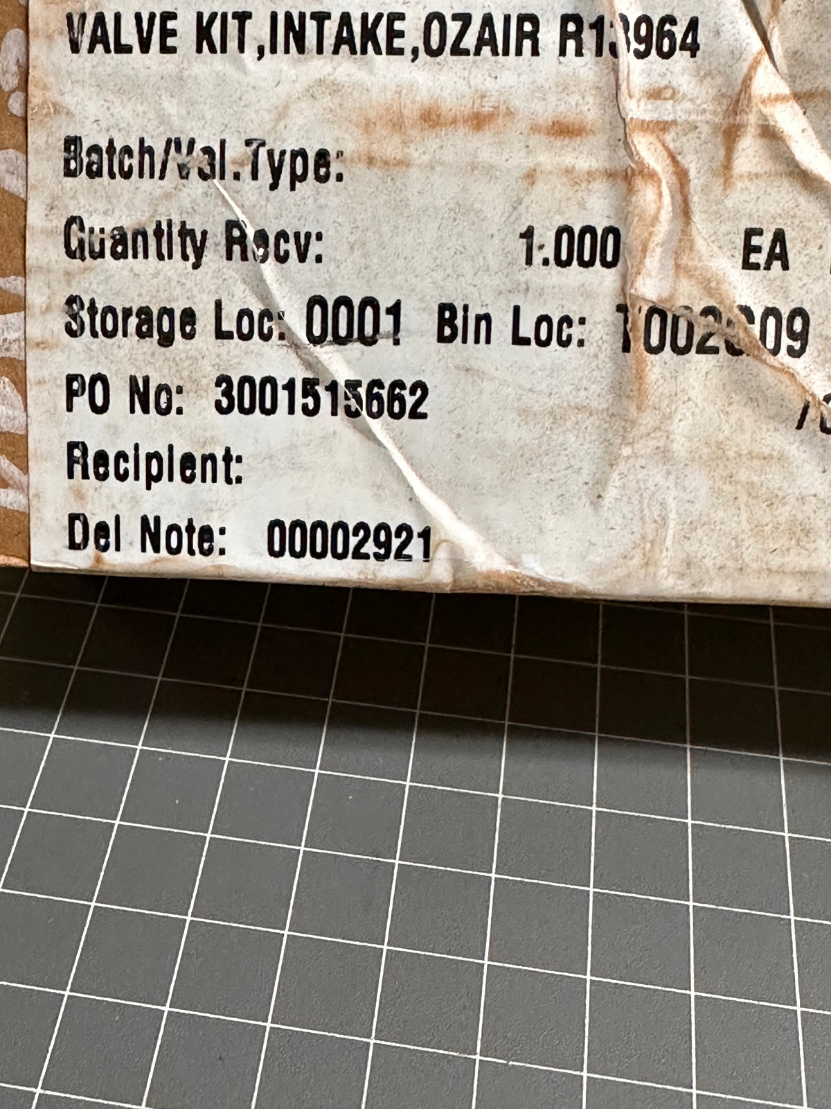 Ozair R13964 Intake Valve Kit