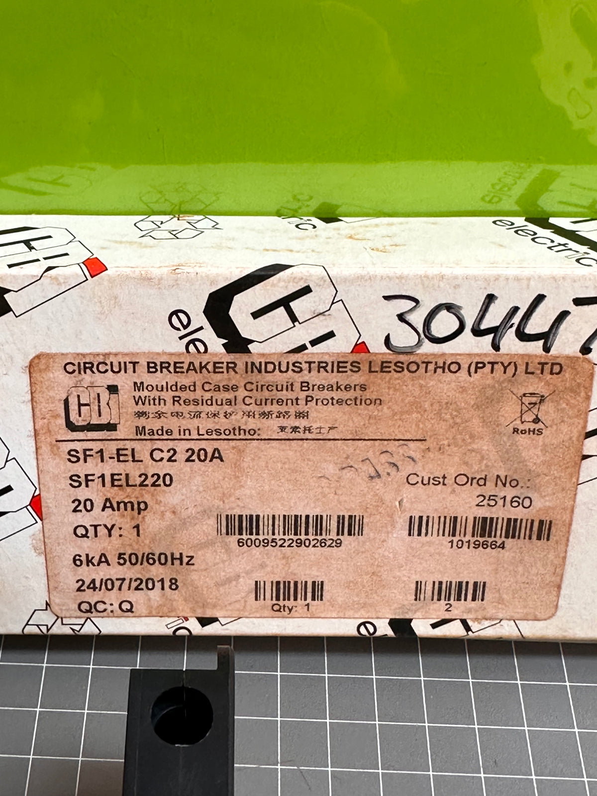 CBI SF1-EL C2 20A Circuit Protection Device