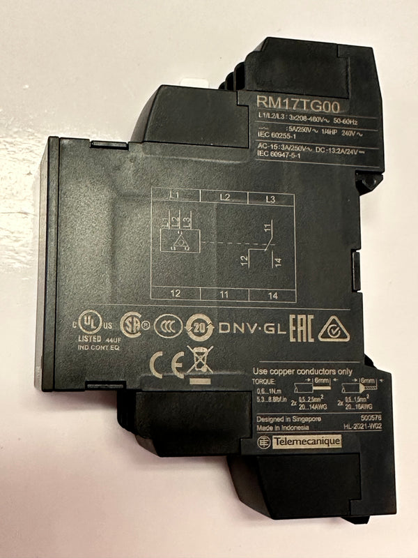 Schneider Electric Phase Monitoring Relay RM17TG00 Mining