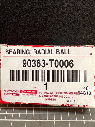 TOYOTA 90636-T0006 Bearing, Radial Ball