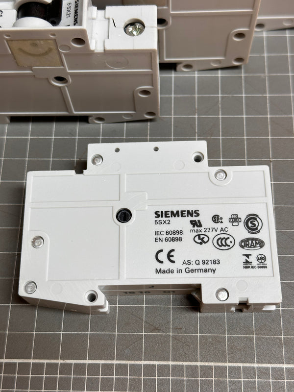 SIEMENS 5SX21 C1 Circuit Breaker, 1 Pole, 1Amp