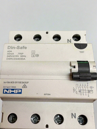 DSRCD44030A Din-Safe 40A Residual Current Circuit Breaker 3P+N