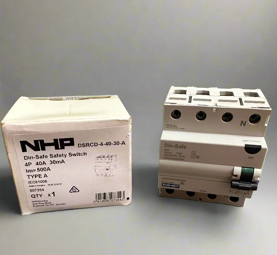 NHP DSRCD44030A 40A 30mA Type A RCCB, 3P+N