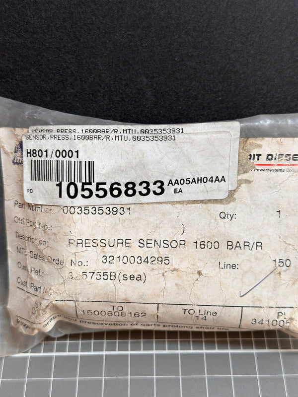 8242/8282 Pressure Transmitter/ High Pressure Fuel 0035353931