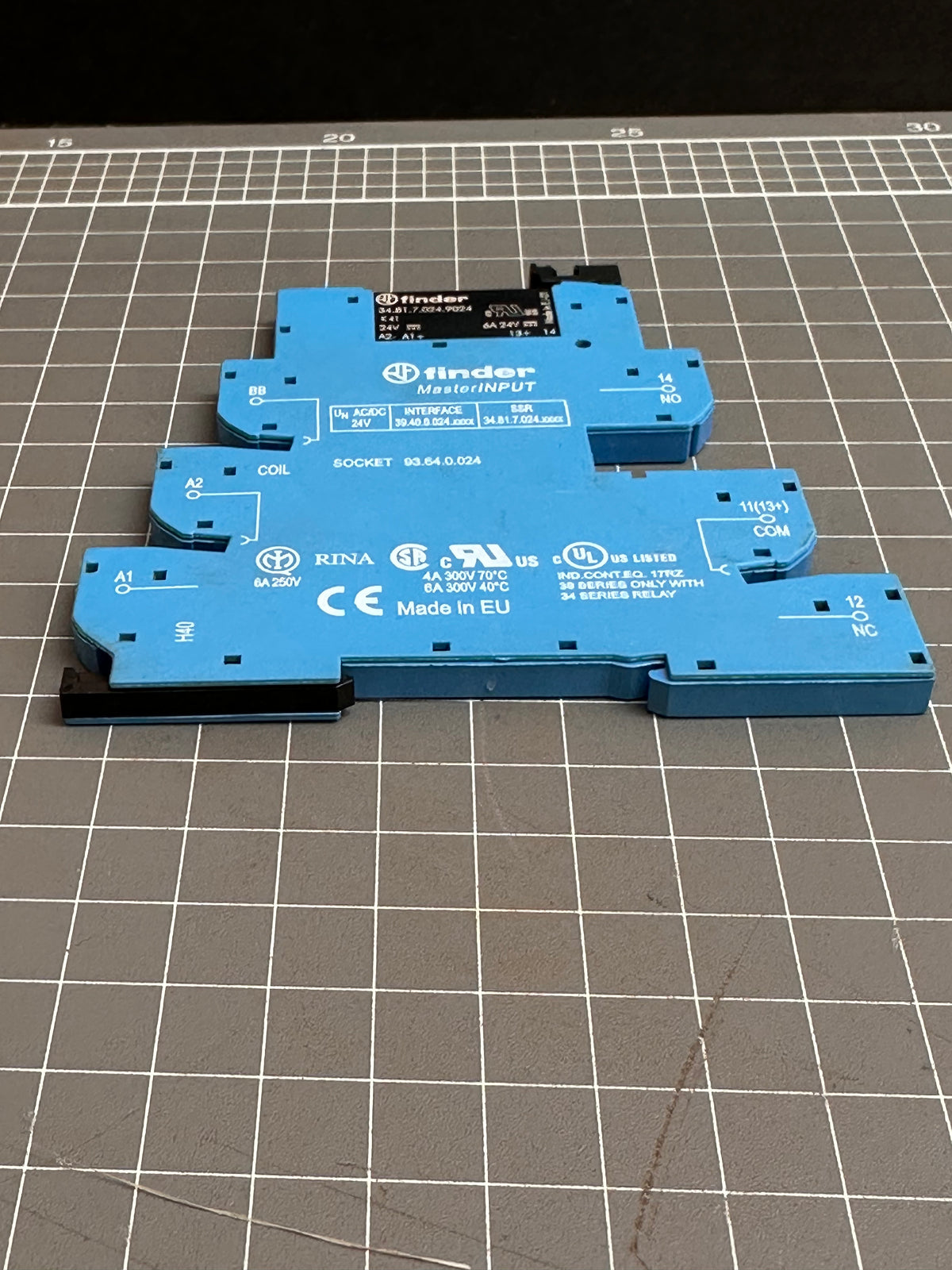 Finder 39.40.0.024.9024 SPST Solid-State Interface Relay — DIN Rail