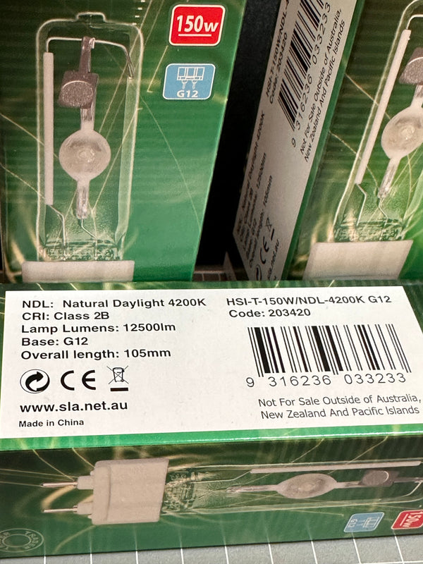 SYLVANIA HSI-T Metalarc Lamp HSI-T-150W/NDL-4200K G12