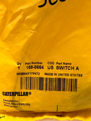 Caterpillar CAT 159-8664 Switch Assy, Transmission, Push Button