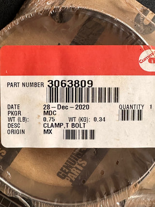 Cummins 3063809 T Bolt Clamp