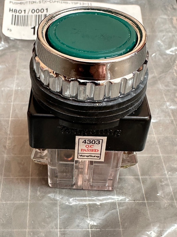 YONG SUNG YSP13-11 Push Button Switch / Green