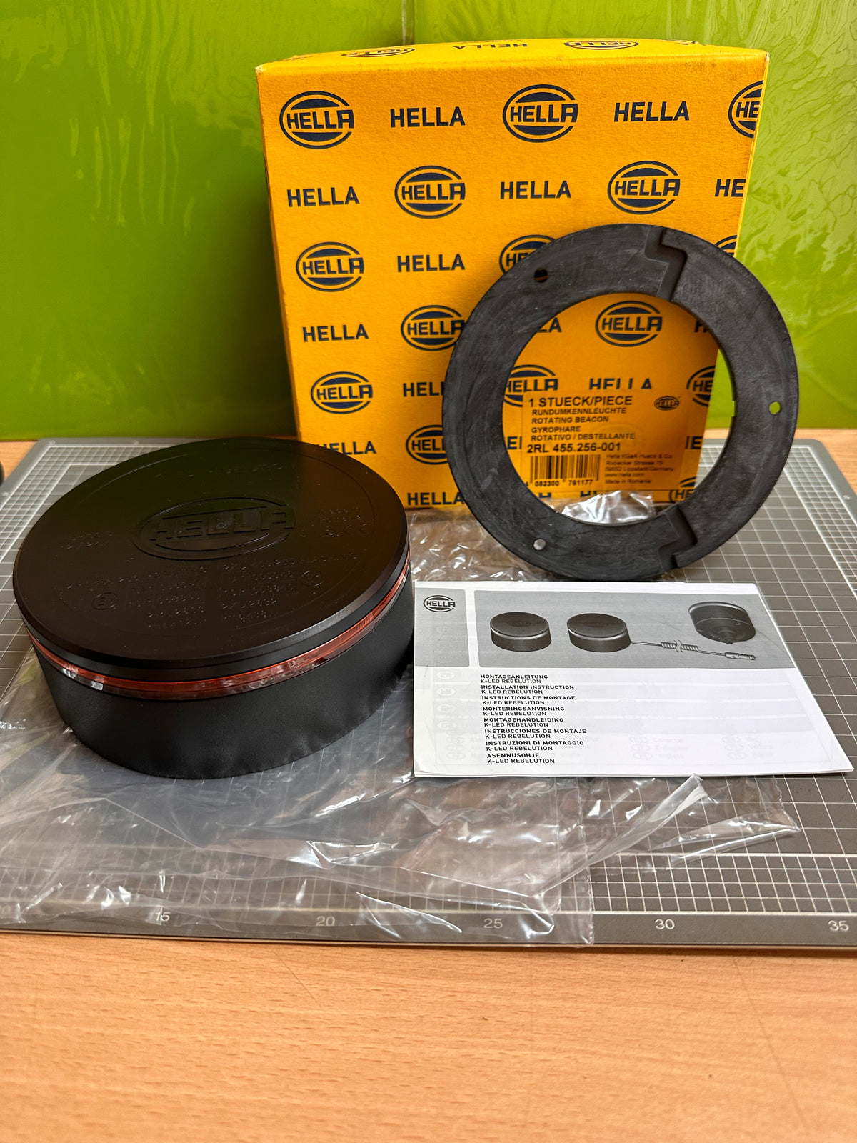 HELLA 2RL 455.256-001 K-LED Rebelution Amber LED Beacon, 12/24V
