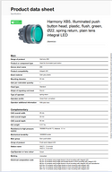 Schneider Electric ZB5AW333 Illuminated Push Button (Green)