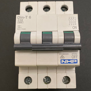 NHP Din-T6  C32 Miniature Circuit Breaker (MCB) 3 POLE