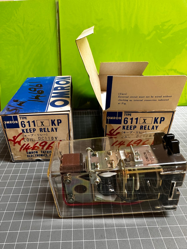 Keep Relay OMRON Keep Relay Type 611XPK, Coil DC 110V | Mining & Industrial Surplus