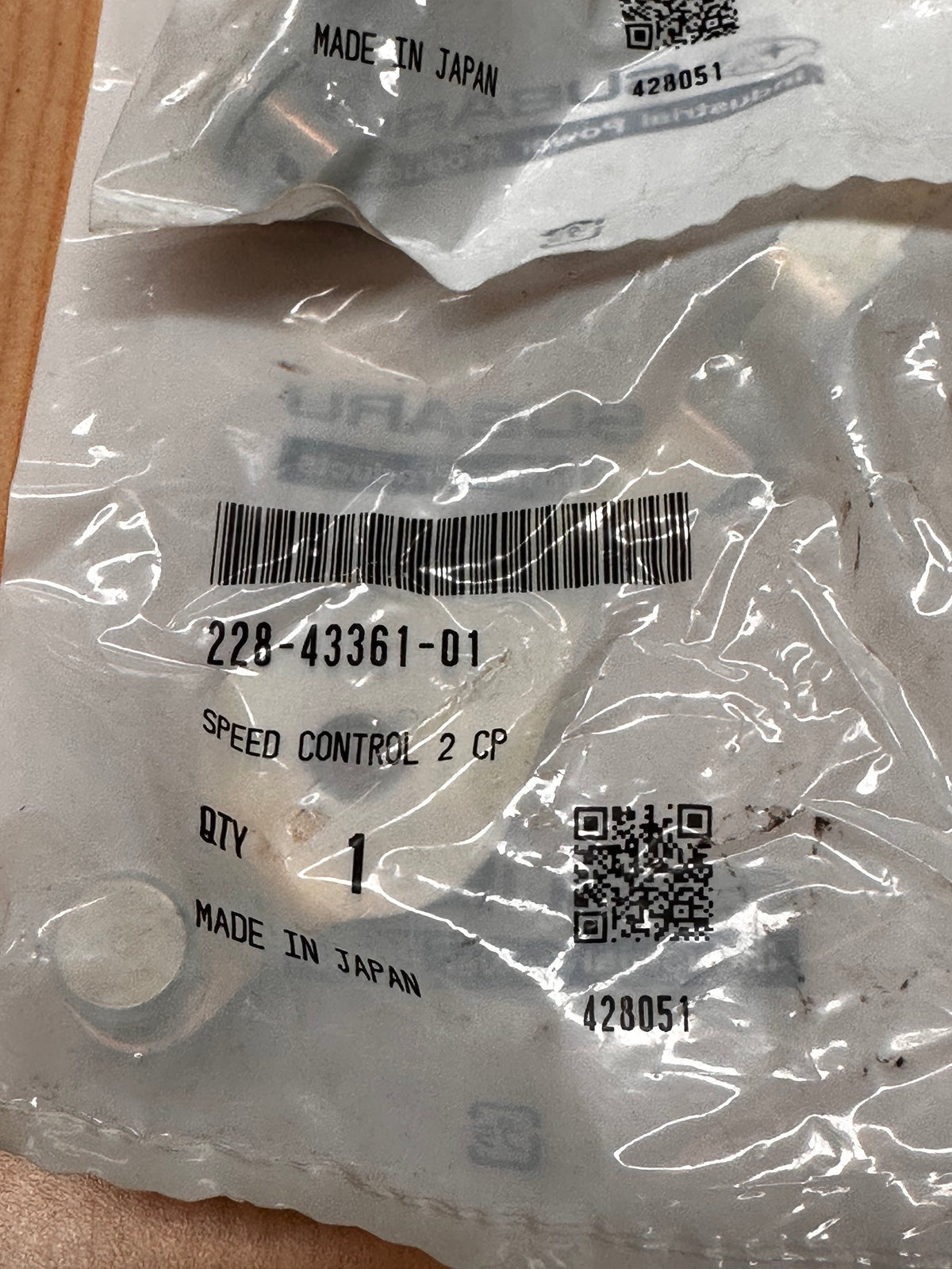 SUBARU 228-43361-01 Speed Control 2 CP