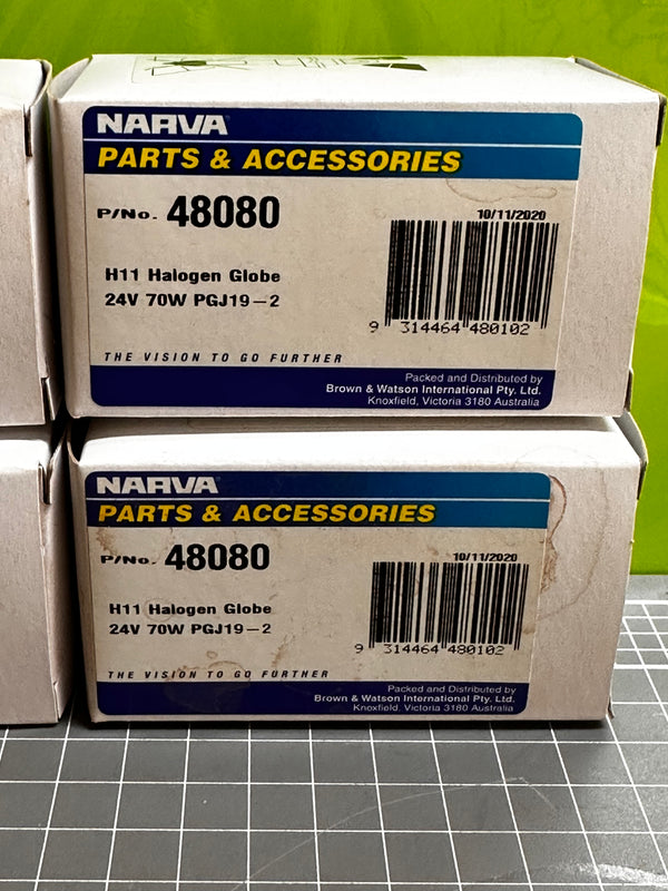 Narva 48080 H11 24V 70W PGJ19-2 Heavy Duty Globe