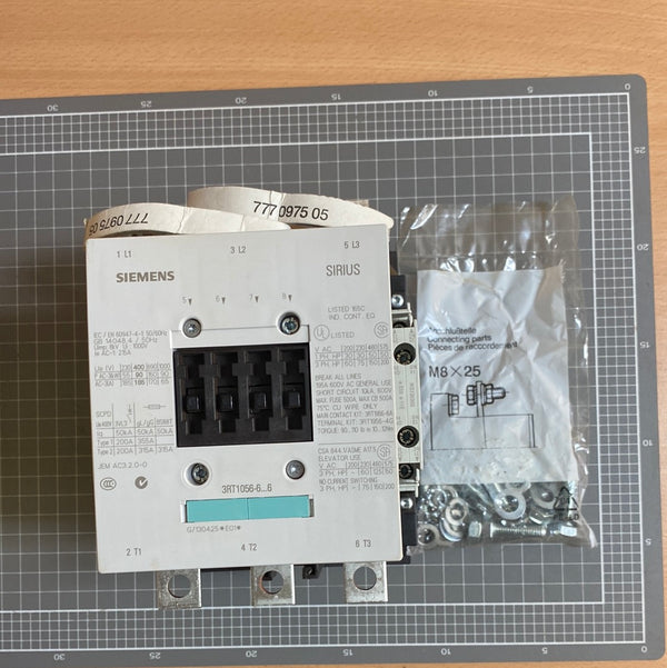 SIEMENS SIRIUS 3RT1054-6LA06 Contactor