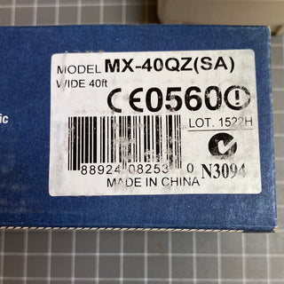 Optex MX-40QZ Passive Infrared and Microwave Detector MX SERIES (SA)