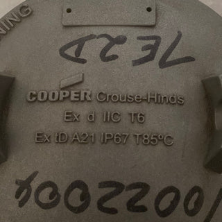 COOPER CROUSE-HINDS KEMA 09ATEX0110 X EXPLOSION PROOF JUNCTION/TERMINAL BOX