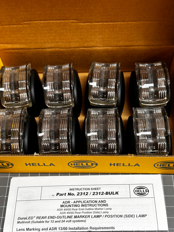 HELLA 2312BULK LED Rear Position Marker Lamps