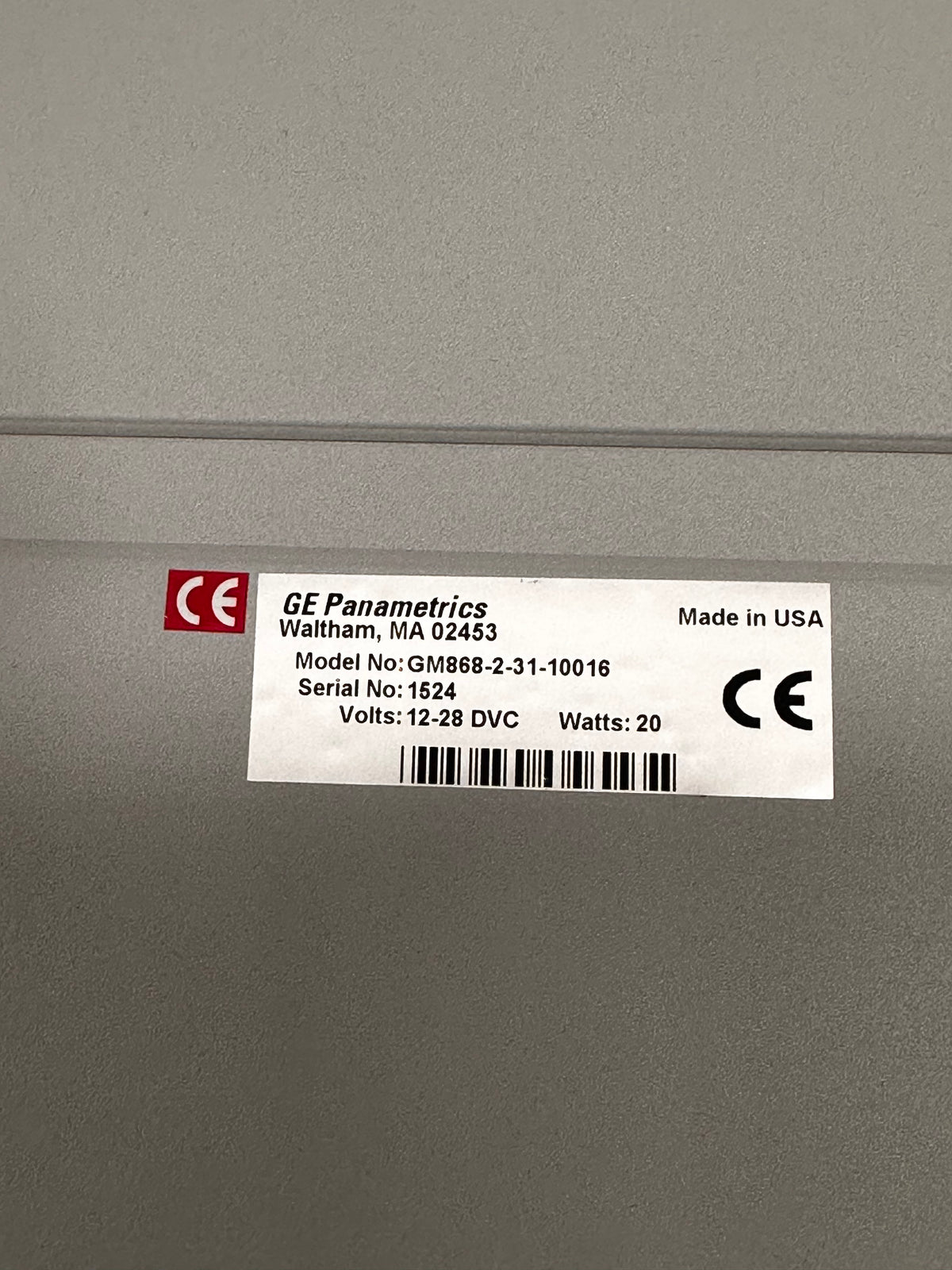 GE Panametrics DigitalFlow GM868 Ultrasonic Gas Flowmeter