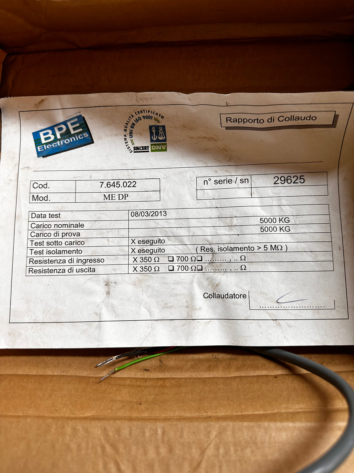 BPE TC 82-XD Load Cell