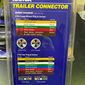 NARVA 82250BL 7 Pin Flat Socket on Car to 5 Pin Large Round Plug on Trailer