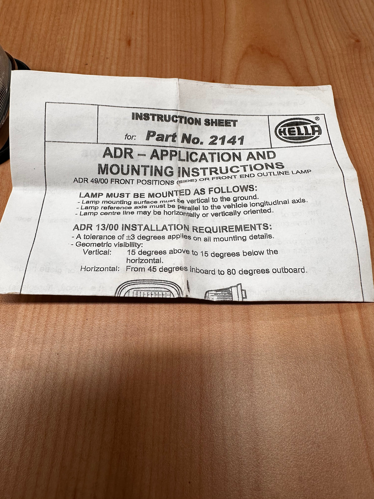 Hella 2141 Clear Vehicle Lamp