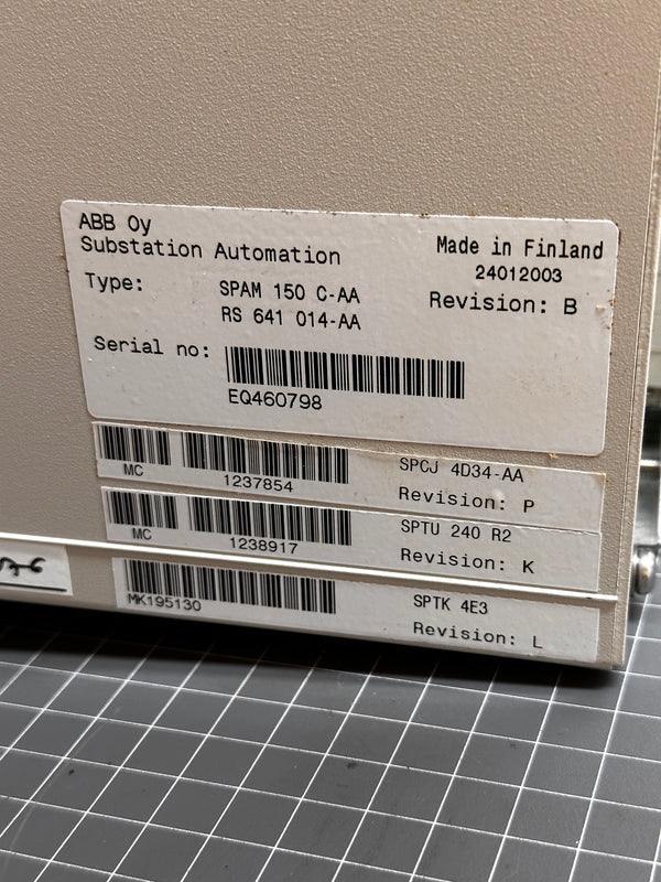 ABB SPAM 150C Motor Protection Relay