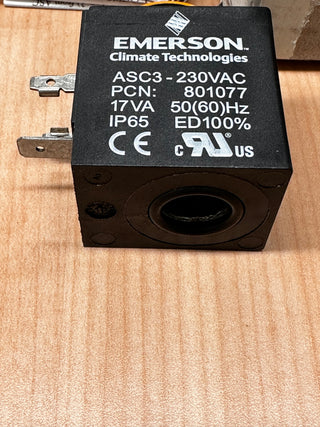 Emerson ASC3 230VAC Solenoid Valve Coil 801077