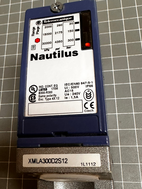 NAUTILUS XMLA Series Pressure Switch 300Bar