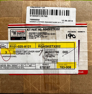 Fisher Emerson RGASKETX202 Gasket Set