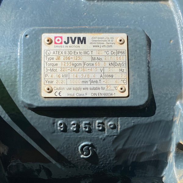 JVM ATEX II 3D JX 286-1250 Unbalanced Motor
