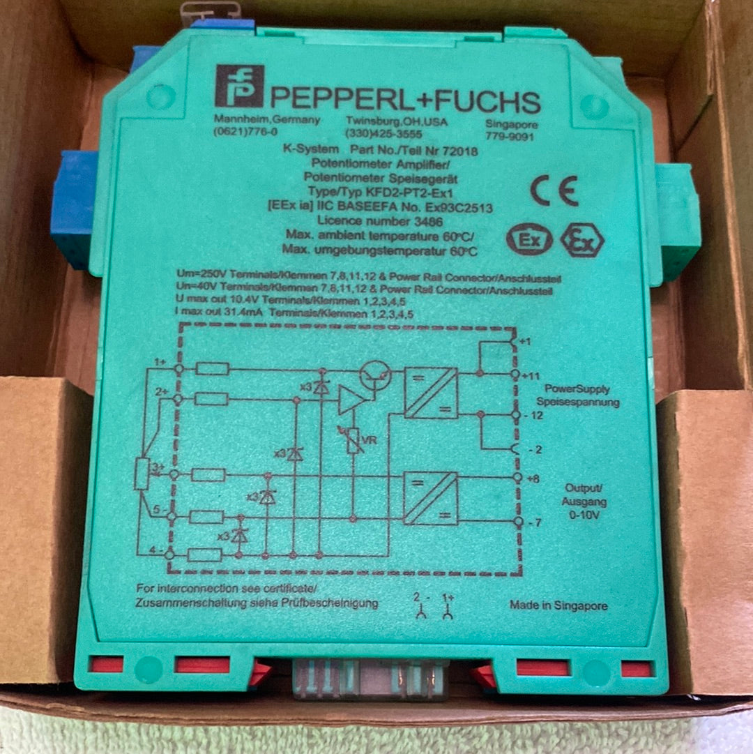 PEPPERL + FUCHS KFD2-PT2-Ex1 Potentiometer Converter