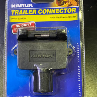 NARVA 82042BL 7 Pin Flat Trailer Socket Kit
