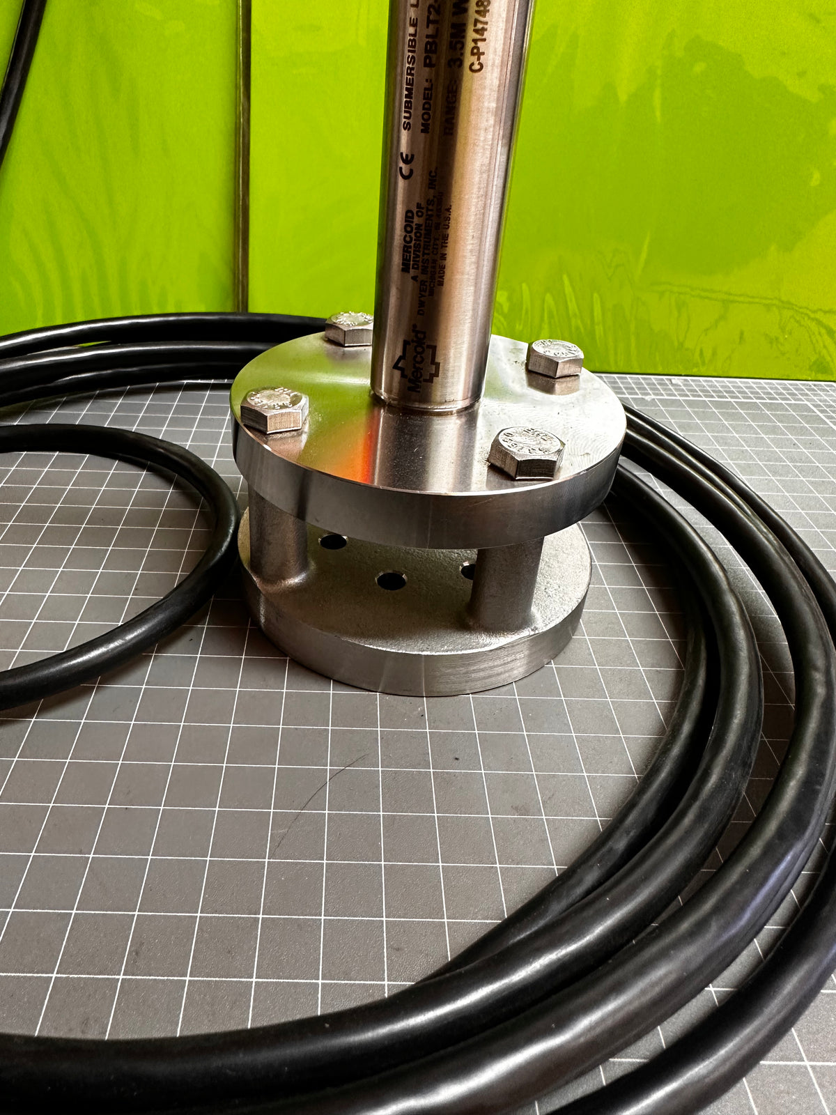 MERCOID PBLT2-3.5M-5M-PU Series Submersible Level Transducer