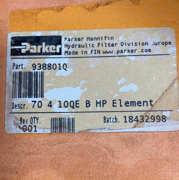 938801Q / 70410QEBHP High Pressure Filter