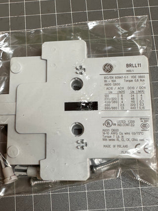 GE BRLL11 Auxiliary Contact Block