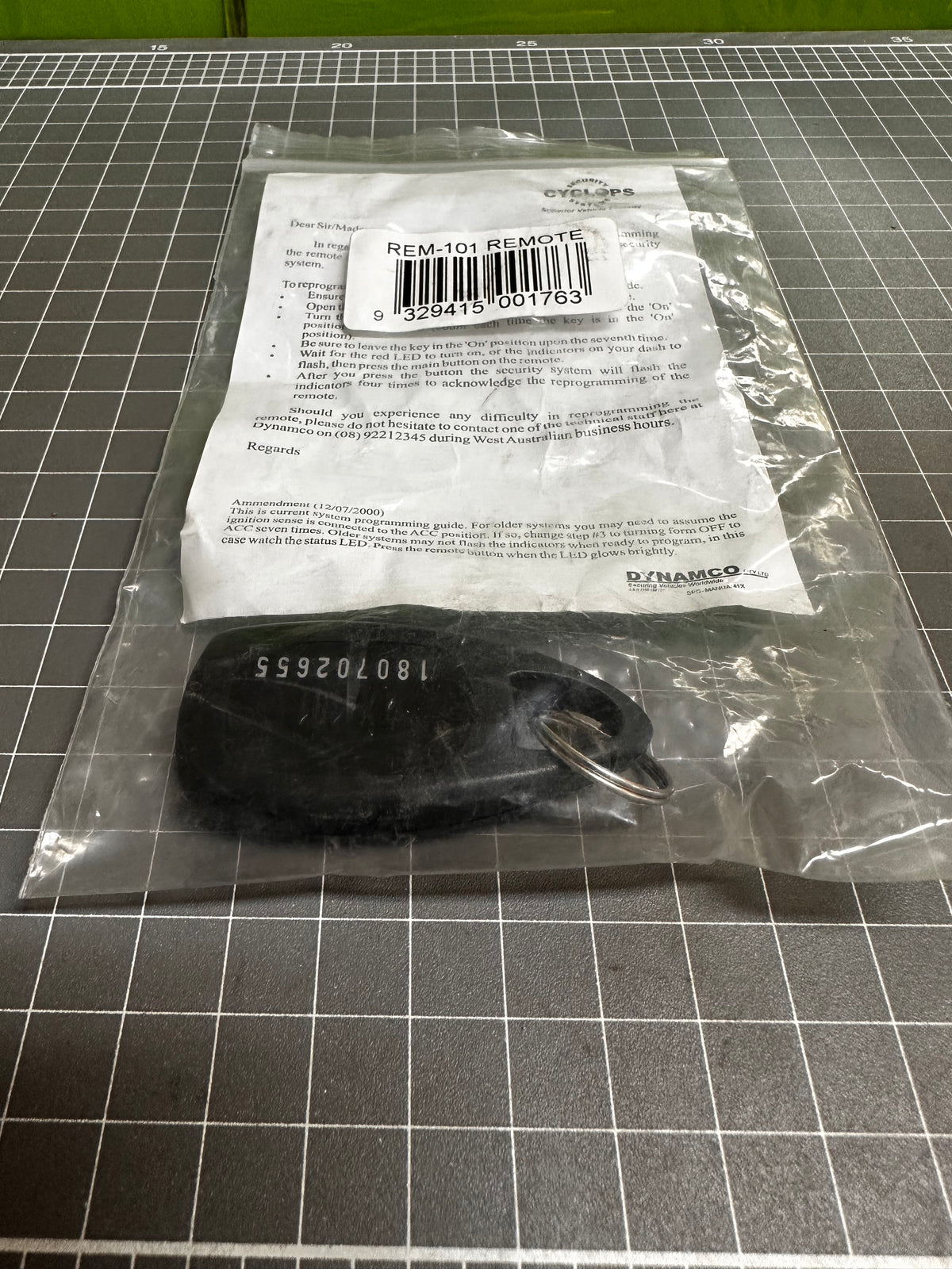 Cyclops REM-101 433 MHz Security Remote Control
