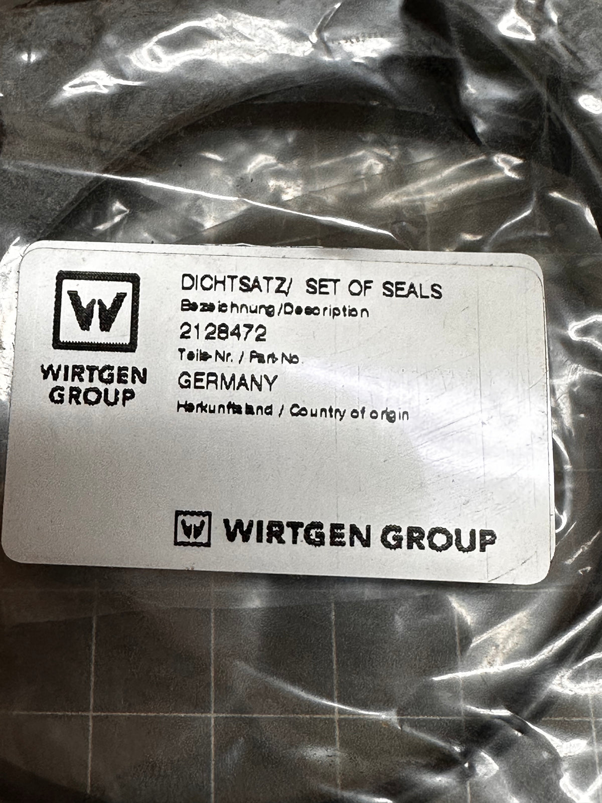 Wirtgen Group WG2128472 Genuine Seal Set