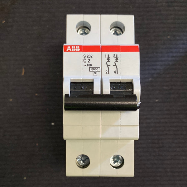 ABB 2 Pole S202-C2 GB10963 Miniature Circuit Breaker