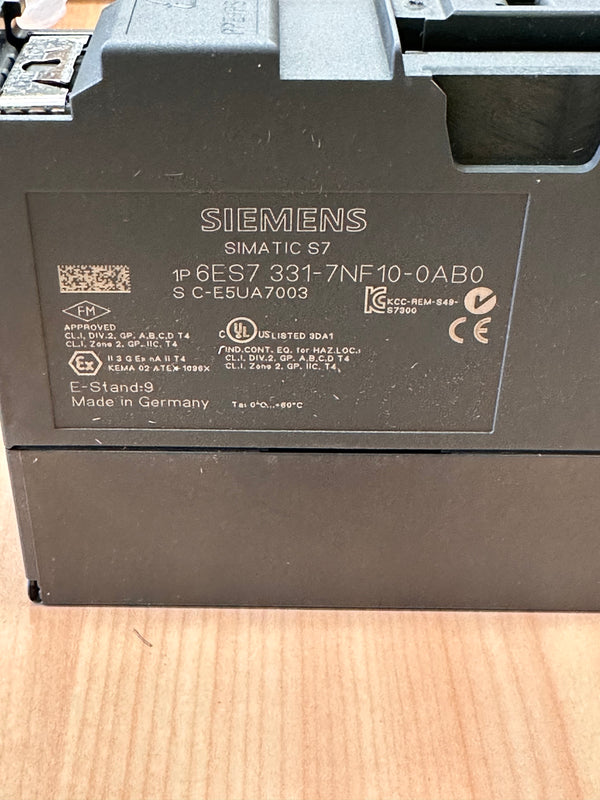SIEMENS SIMATIC S7-300 Series Analogue Input Module - 6ES7 331-7NF10-0AB0