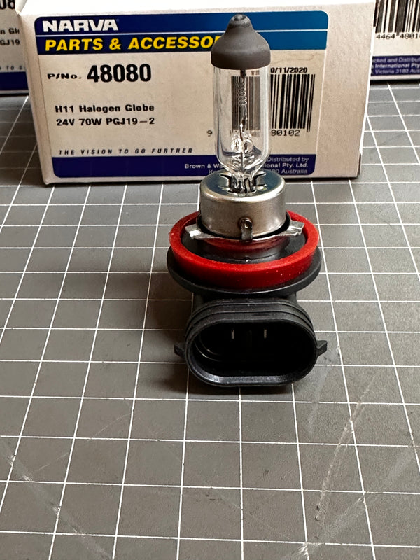 Narva 48080 H11 24V 70W PGJ19-2 Heavy Duty Globe