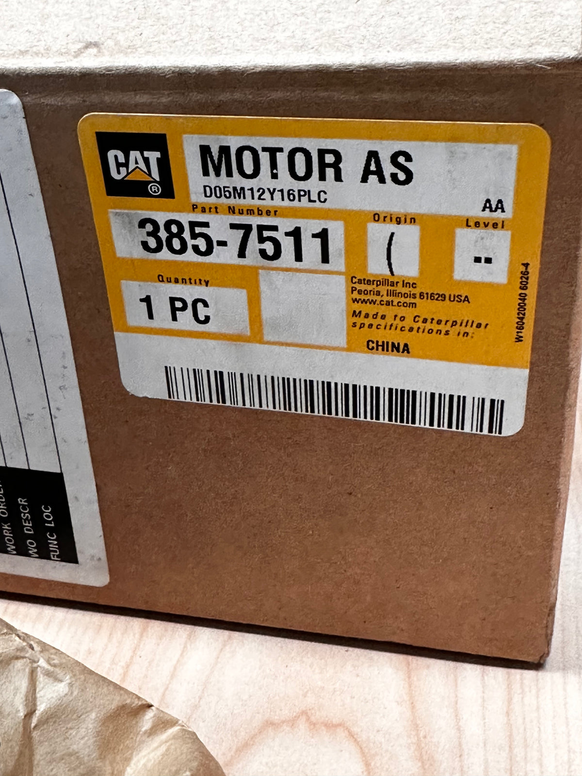 CAT 385-7511 Precleaner Blower Motor Assembly, 27V, 3A