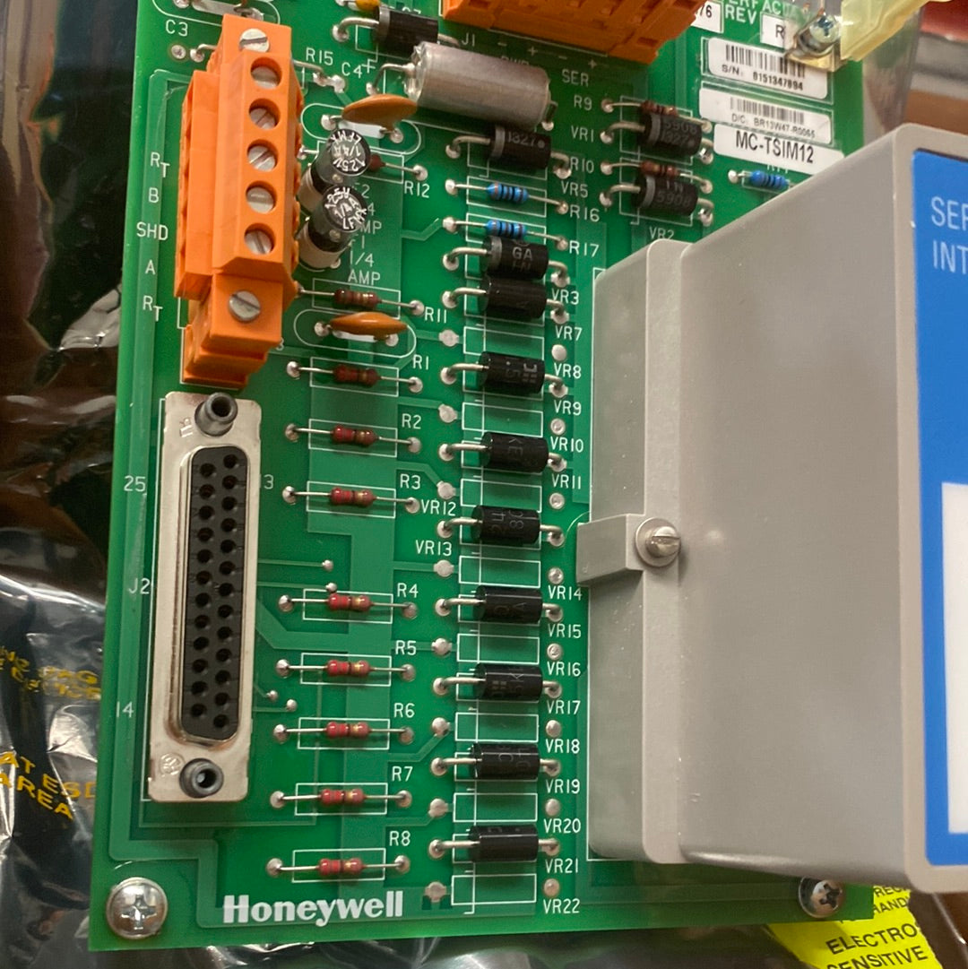 Honeywell MC-TSIM12 Serial Interface FTA Module — 51303932-476