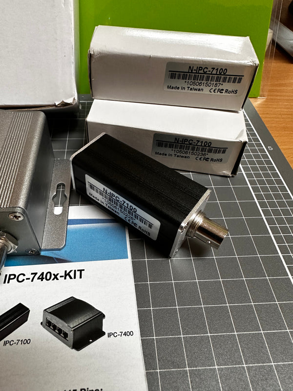 EQL 4 Port IP Over Coax Converter IPC-740x-KIT  (IPC-7404-kit)