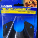 NARVA 82320BL Angled Trailer Socket Mounting Bracket for Small Round Metal Sockets