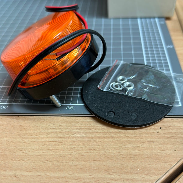 Strobe, Small, Flashing Orange, LED